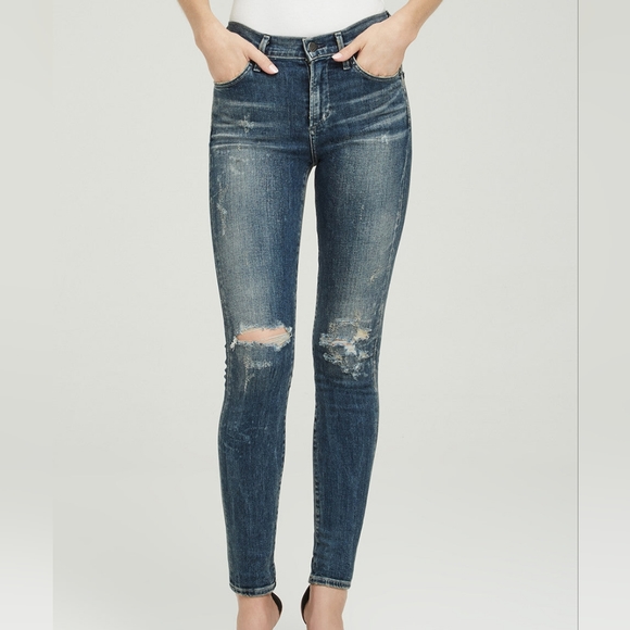 Citizens Of Humanity Denim - Citizens of Humanity Rocket High Rise Skinny Jeans | Size 32, Dark Wash